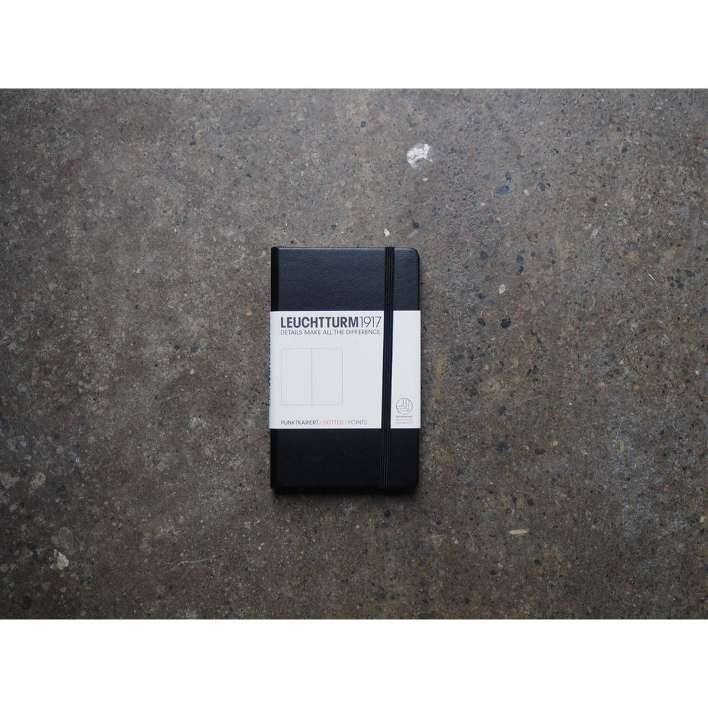 Leuchtturm Hardcover A6 Pocket Notebook - Black (Dot)