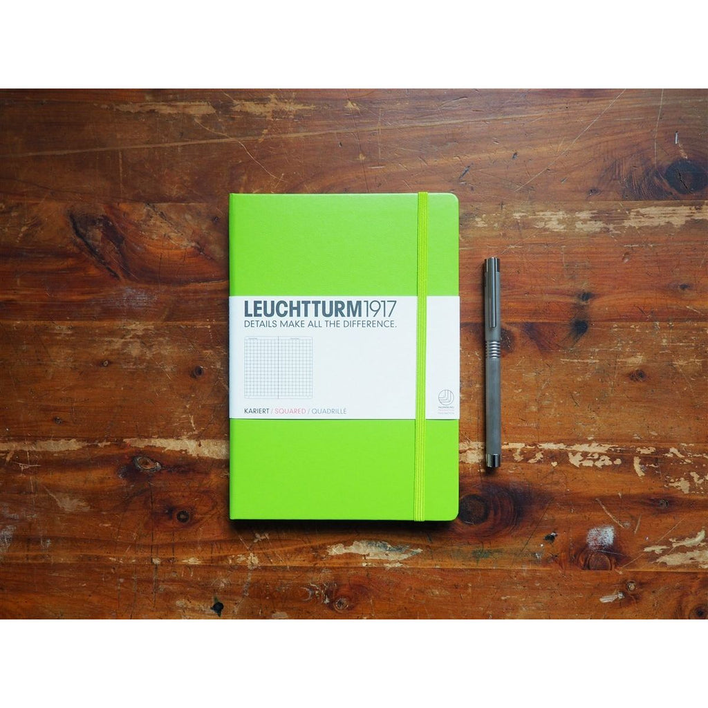 Leuchtturm Hardcover A5 Notebook - Lime Green (Grid)