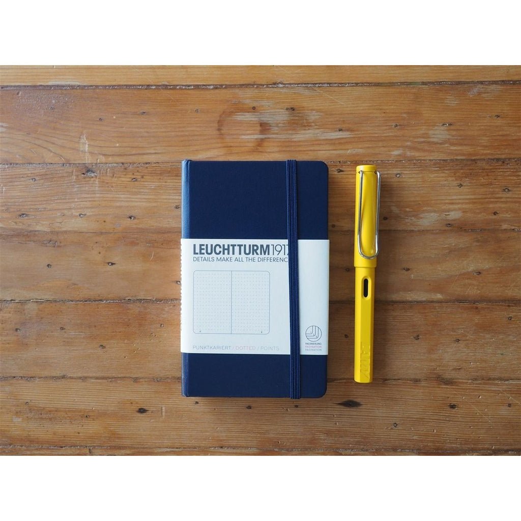 Leuchtturm Hardcover A6 Pocket Notebook - Navy (Dot)
