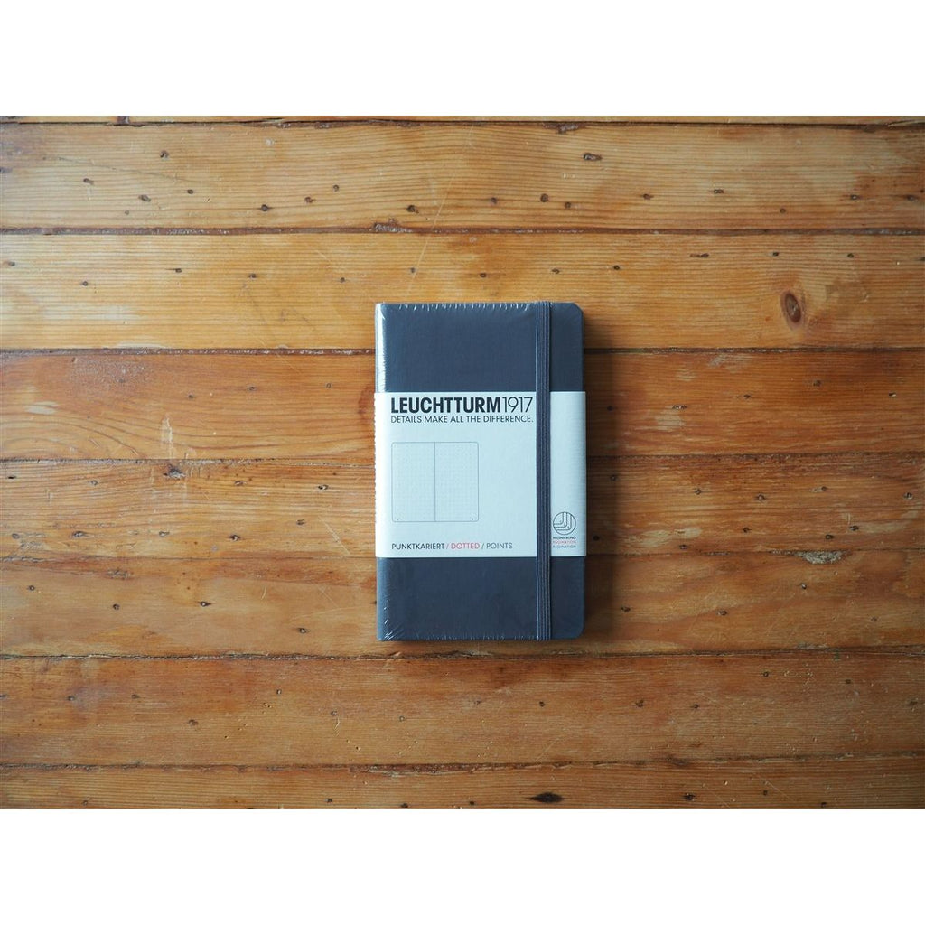 Leuchtturm Hardcover A6 Pocket Notebook - Anthracite (Dot)