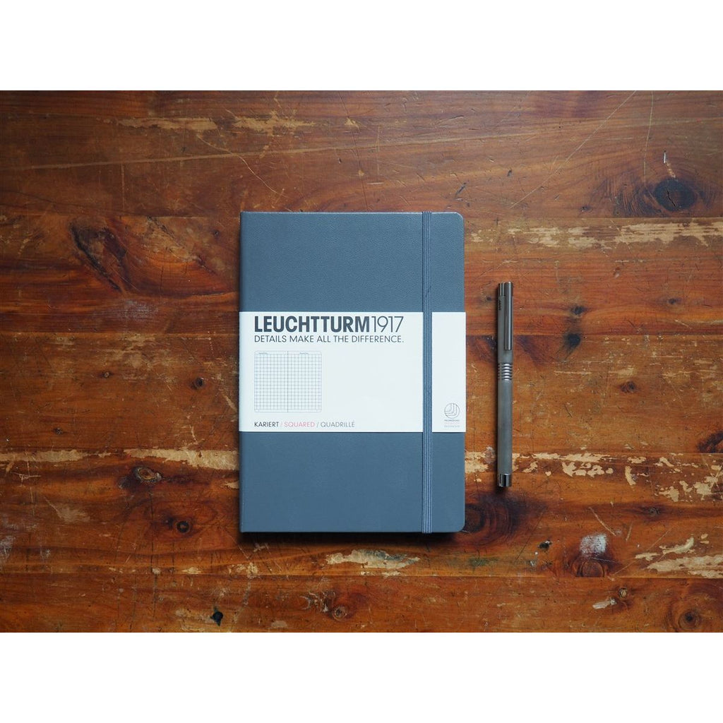 Leuchtturm Hardcover A5 Notebook - Anthracite (Grid)