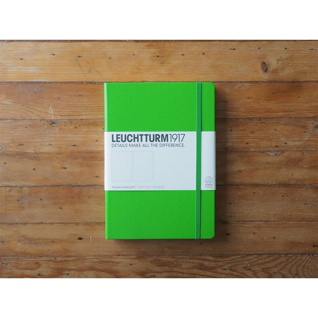 <center>Leuchtturm Hardcover A5 Notebook - Fresh Green (Dot)</center>