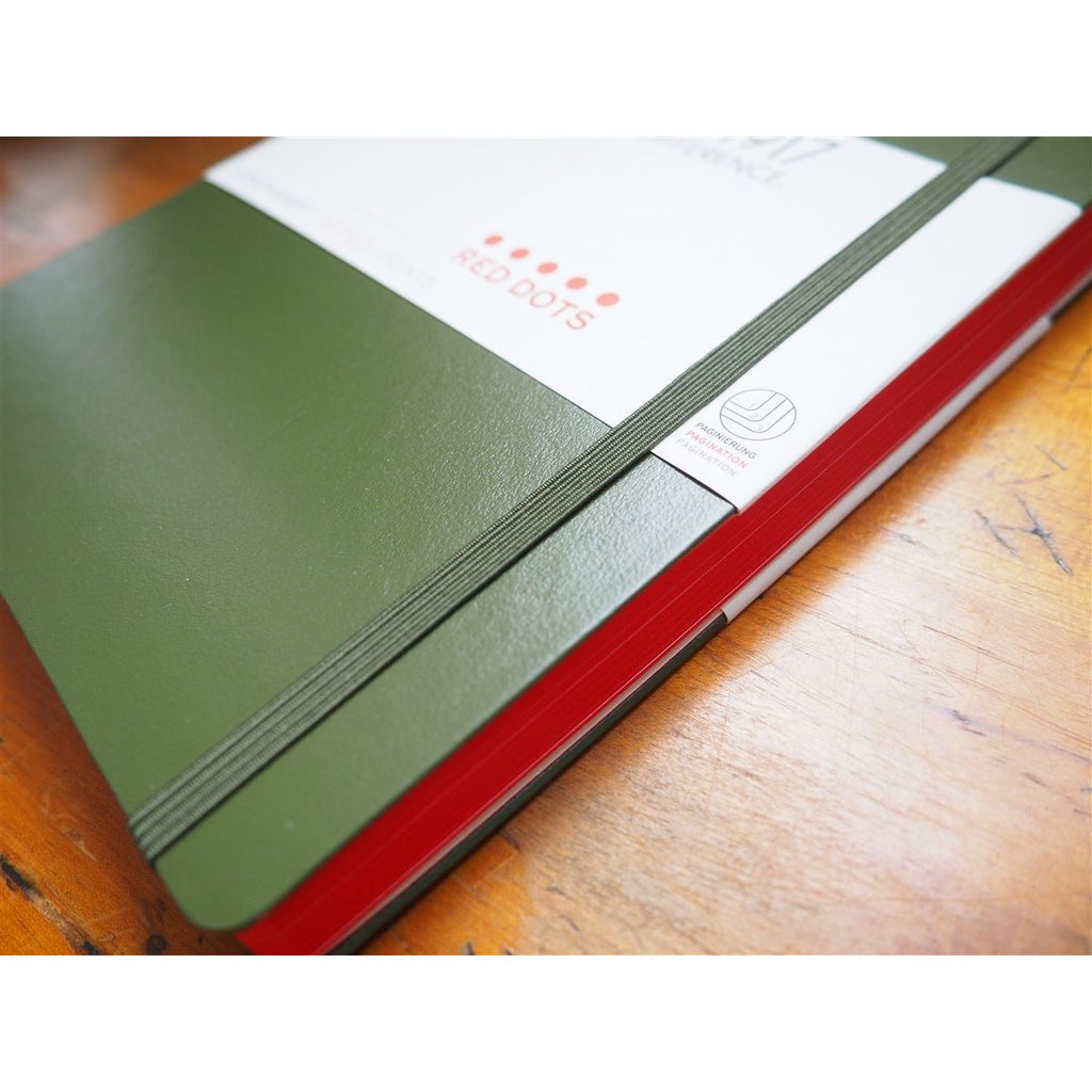 Leuchtturm Hardcover A5 Notebook - Special Edition - Army Green (Red Dot)
