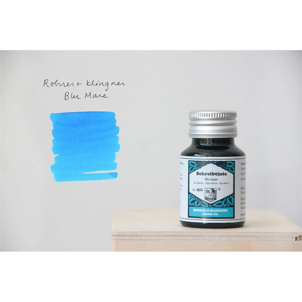 Rohrer & Klingner Fountain Pen Ink (50mL) - Blu Mare
