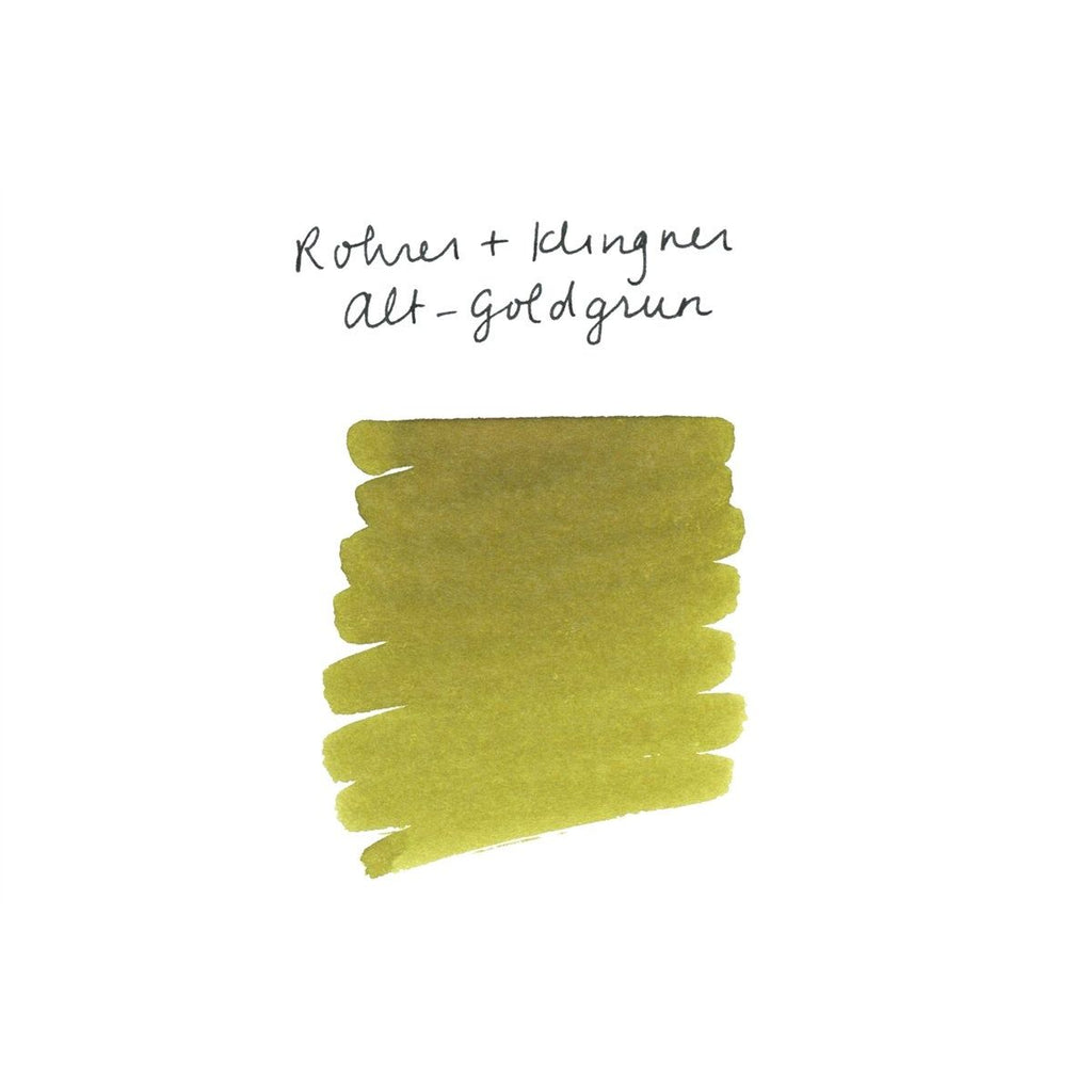 Rohrer & Klingner Fountain Pen Ink (50mL) - Alt-Goldgrun (Old Golden Green)