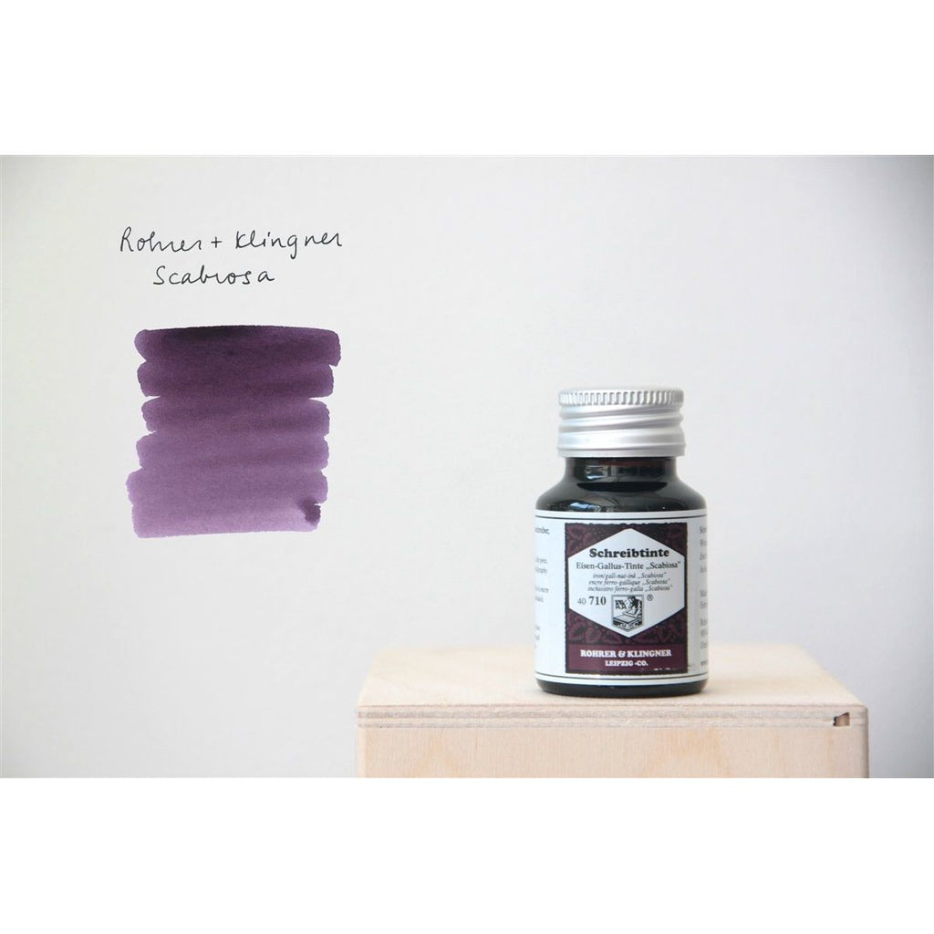 Rohrer & Klingner Fountain Pen Ink (50mL) - Eisen-Gallus-Tinte Scabiosa (Iron Gall Purple)