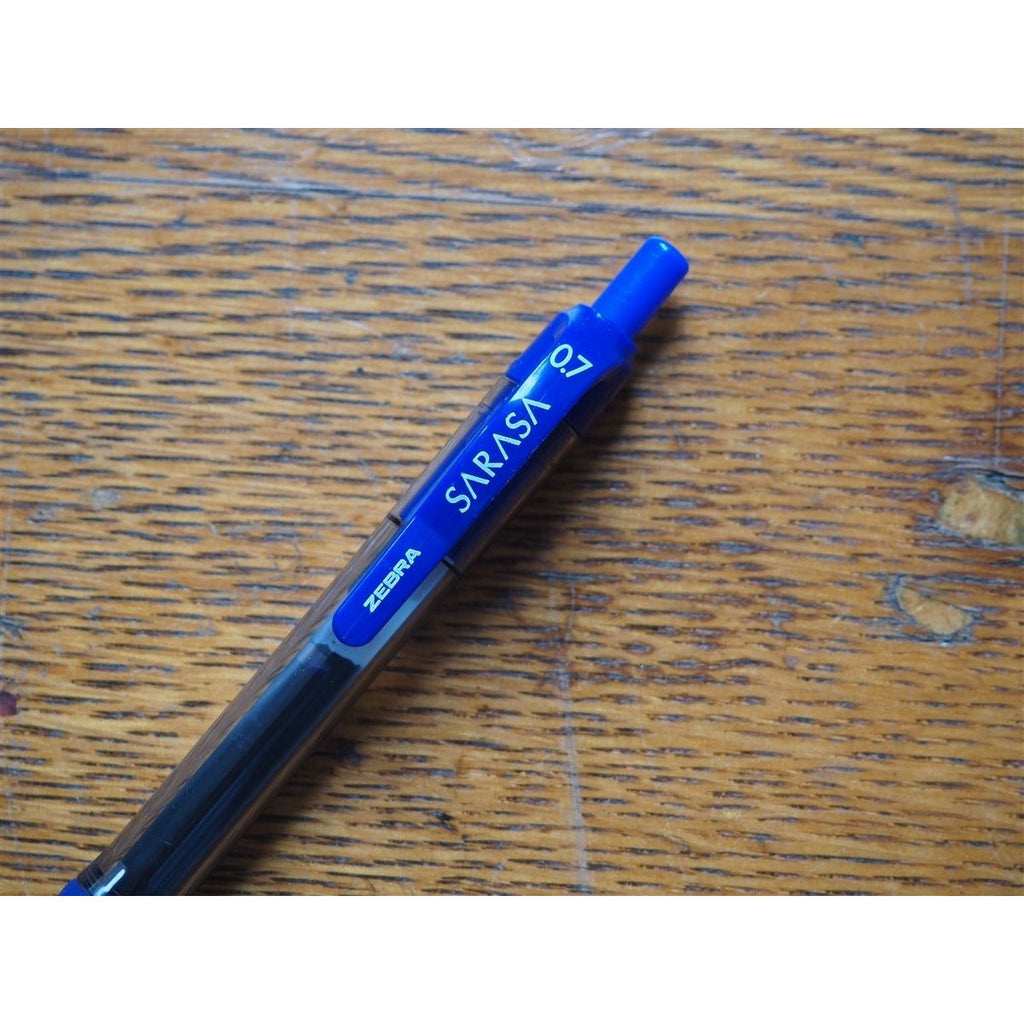 Zebra Sarasa 0.7 Retractable Gel Pen - Blue