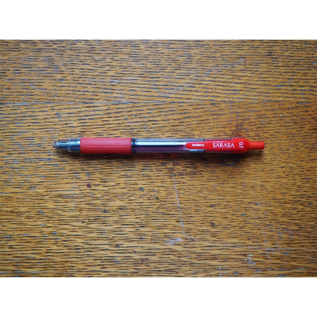 Zebra Sarasa 0.7 Retractable Gel Pen - Red
