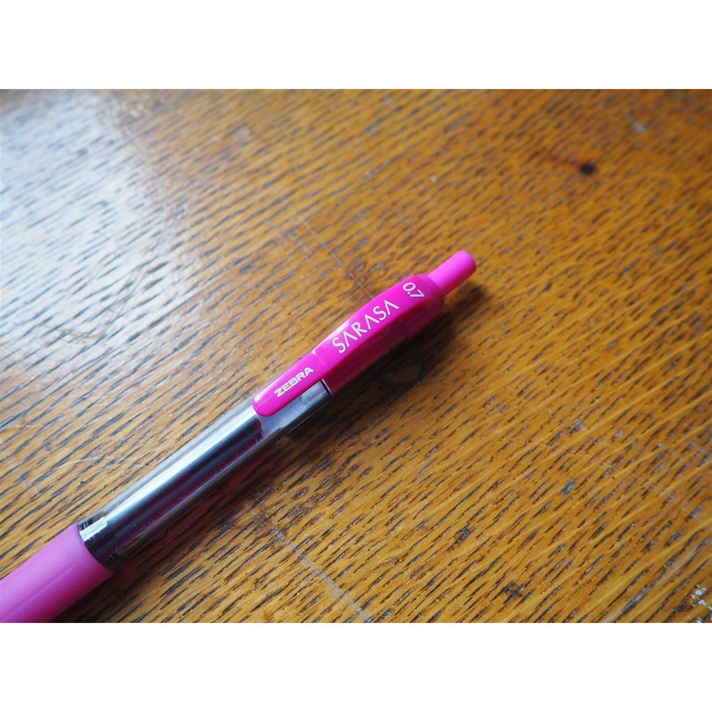 Zebra Sarasa 0.7 Retractable Gel Pen - Pink