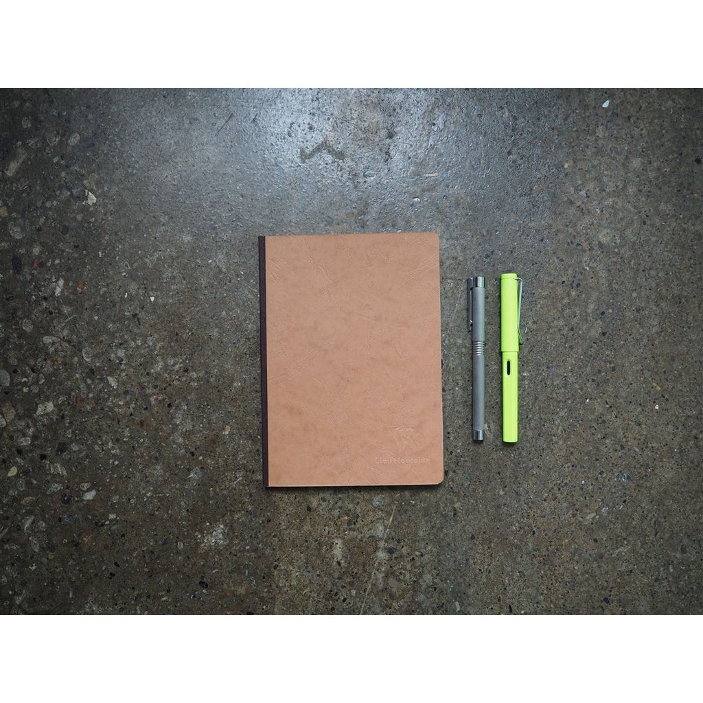 Clairefontaine Age-Bag Tan Notebook A5 - Graph