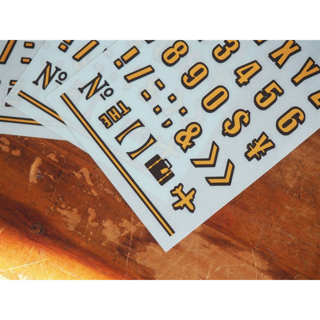 Midori Alphabet and Number Stickers - 3 Sheets