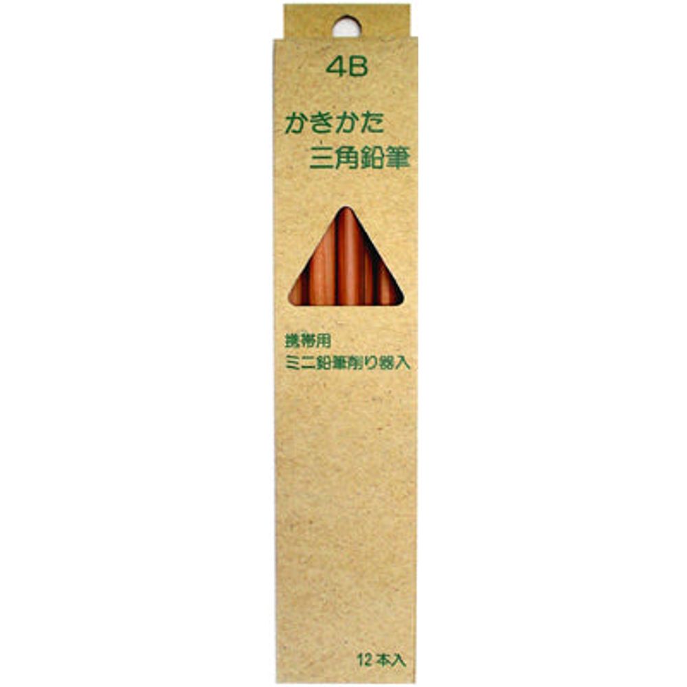 Kitaboshi Triangular Wooden Pencil - 4B