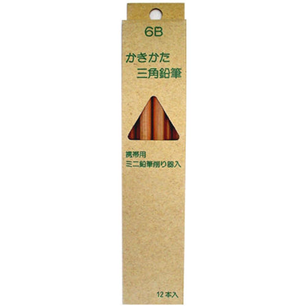 Kitaboshi Triangular Wooden Pencil - 6B