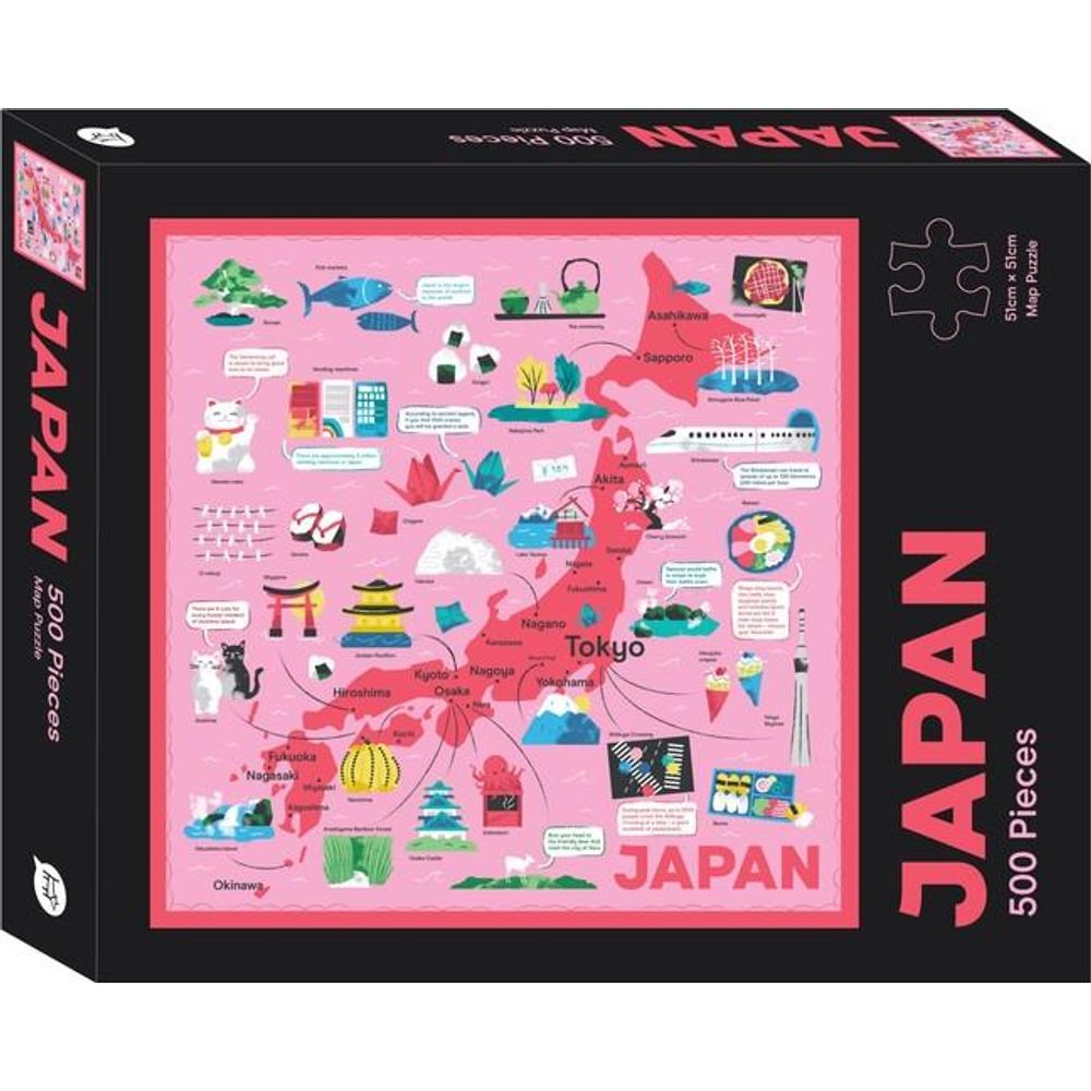 Japan Map - 500 Piece Puzzle