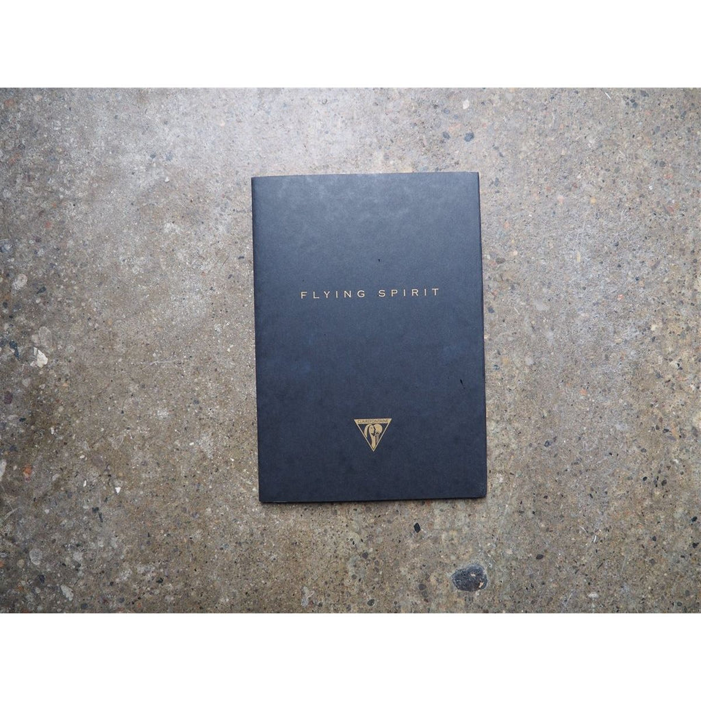Clairefontaine Flying Spirit Stitchbound Notebook Black A5 - Lined