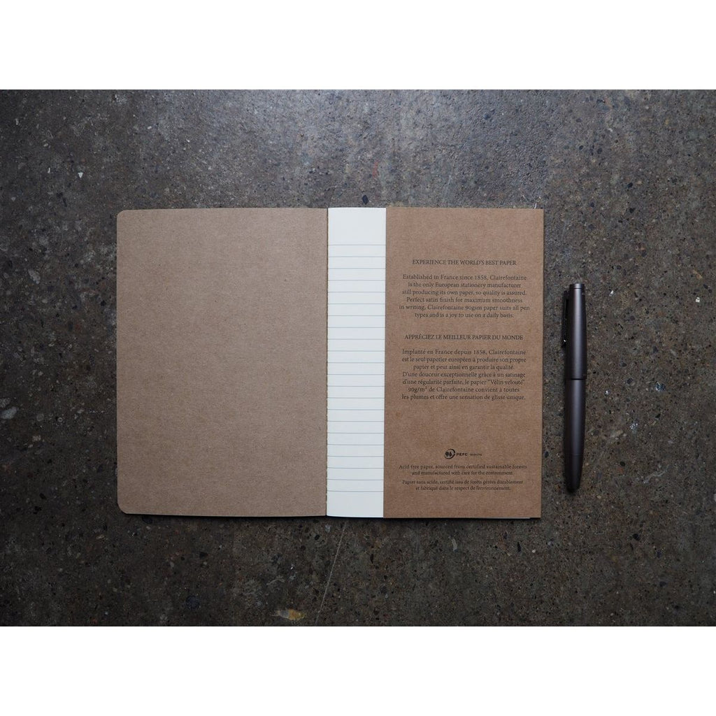 Clairefontaine Flying Spirit Stitchbound Notebook Tan A5 - Lined