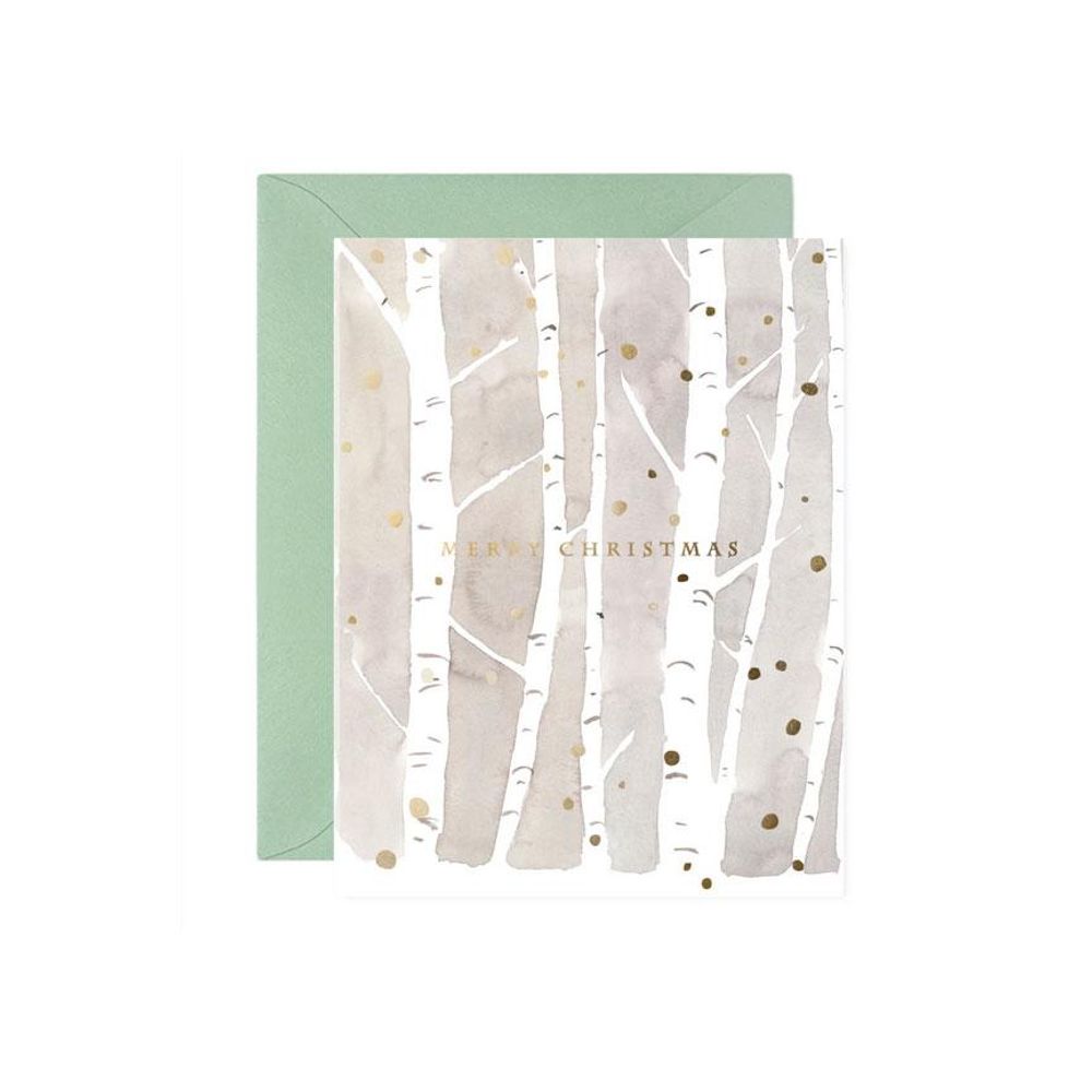 E. Frances Paper - 6 Boxed Card Set - Christmas Birches