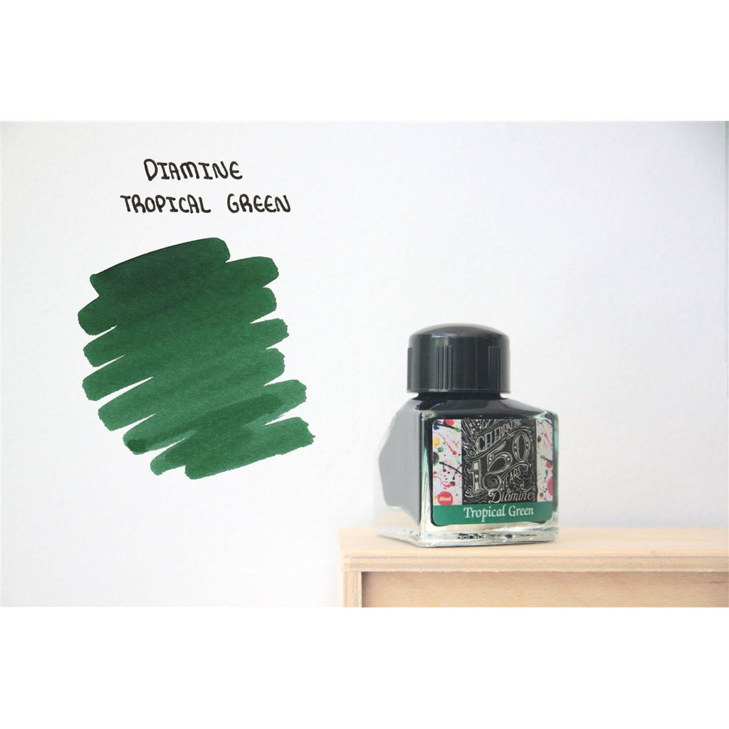 Diamine 150th Anniversary ink: Tropical Green (40 mL)