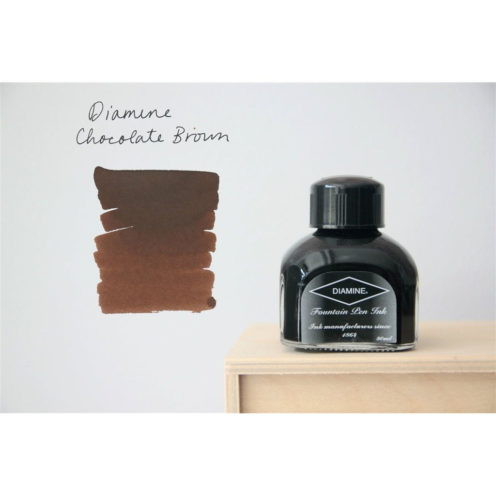 Diamine Fountain Pen Ink (80mL) - Chocolate Brown