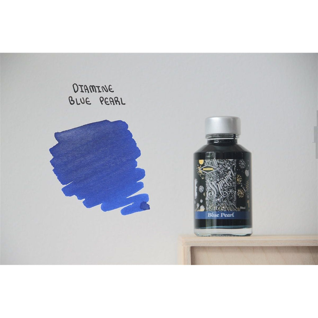 Diamine Shimmertastic: Blue Pearl (50 mL)