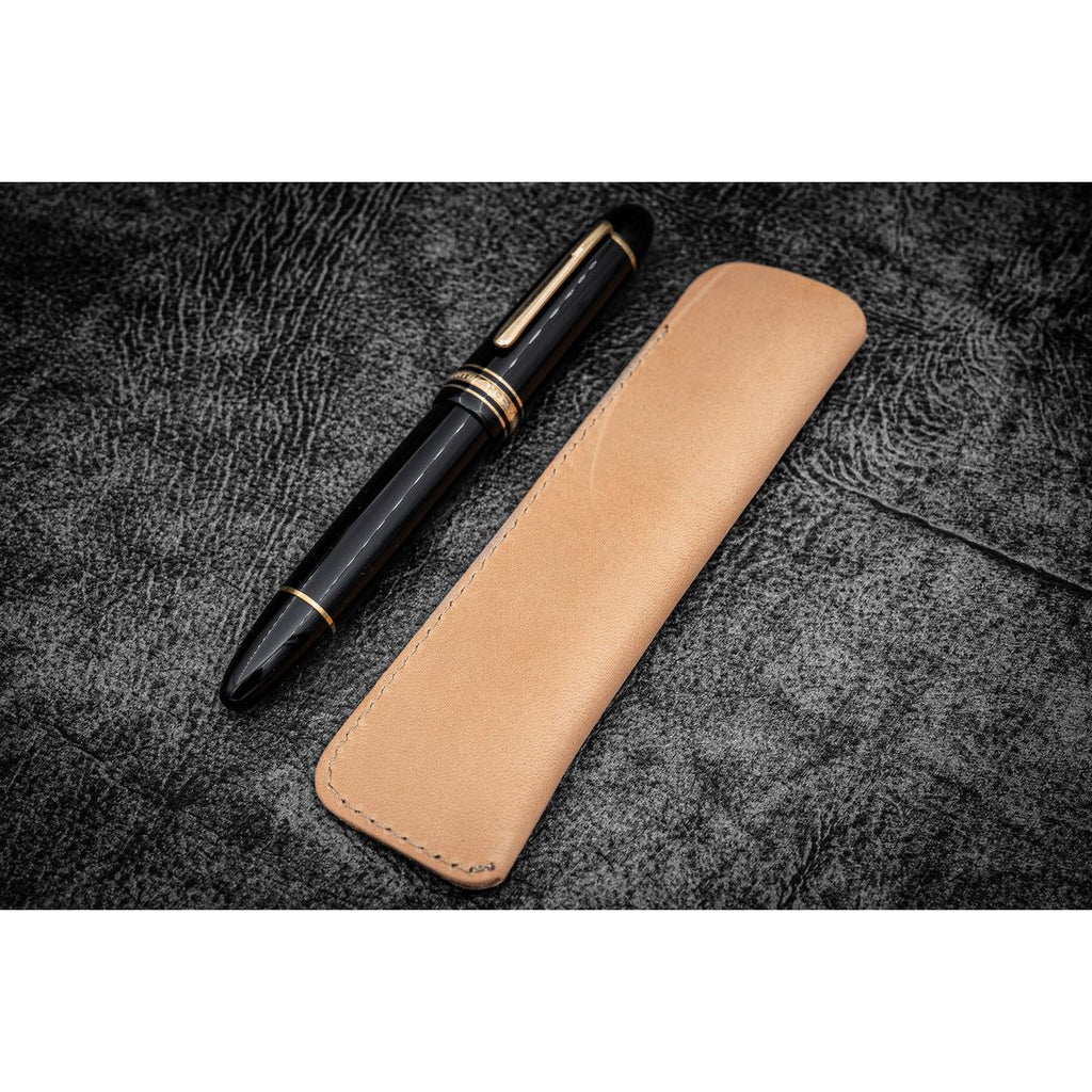 Galen Leather - Single Fountain Pen Sleeve - Undyed Leather