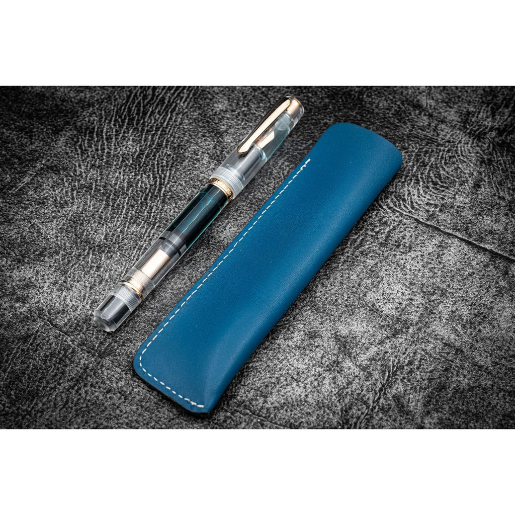 Galen Leather - Single Fountain Pen Sleeve - Blue