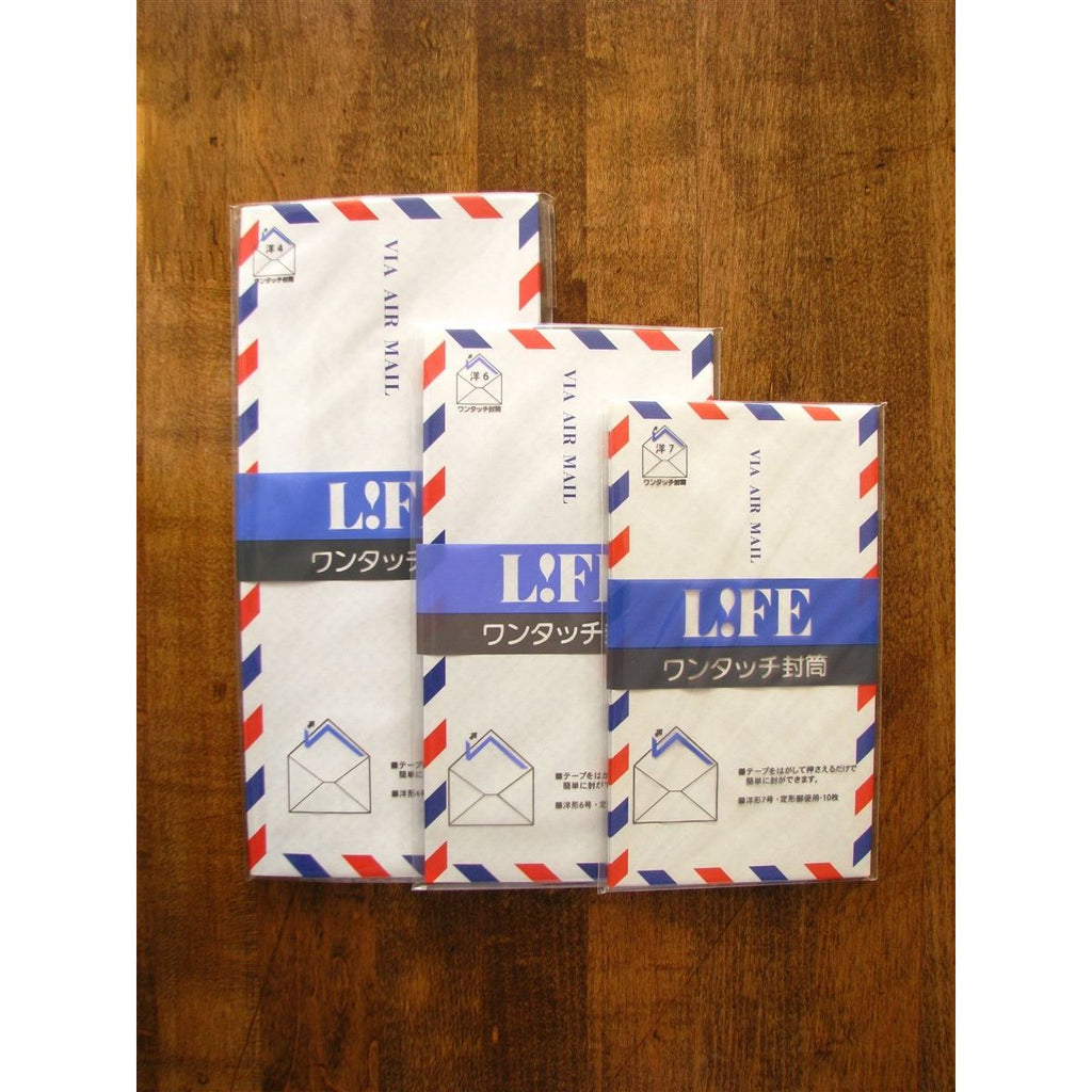 Life - #6 Airmail Envelopes (98 mm x 190 mm)
