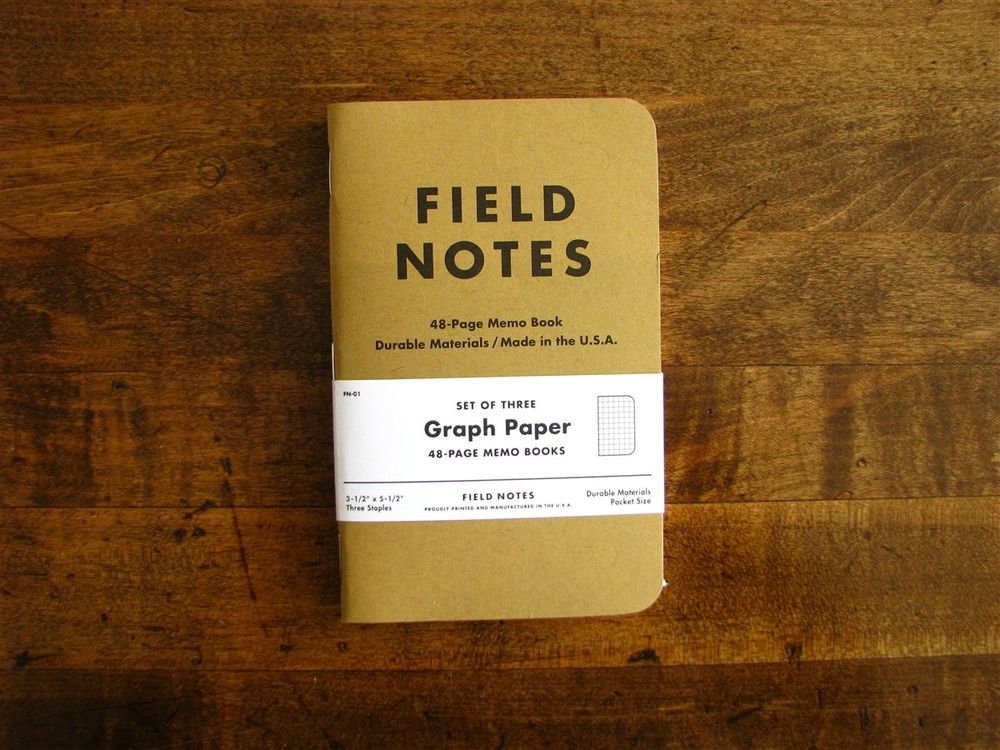 Field Notes Paper Size Field Notes - 3-Pack - Original (Grid) – Wonder Pens