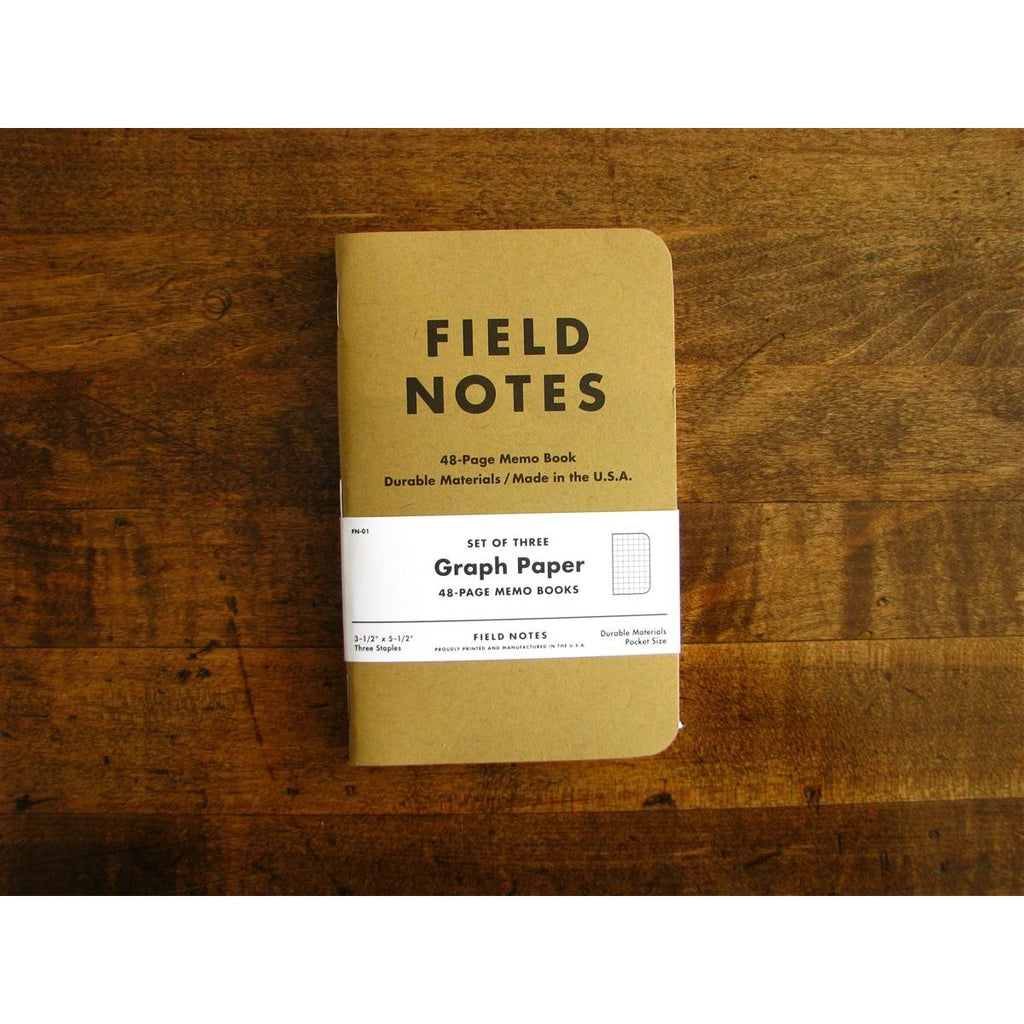 Field Notes Memo Book Original 3-Pack - Grid