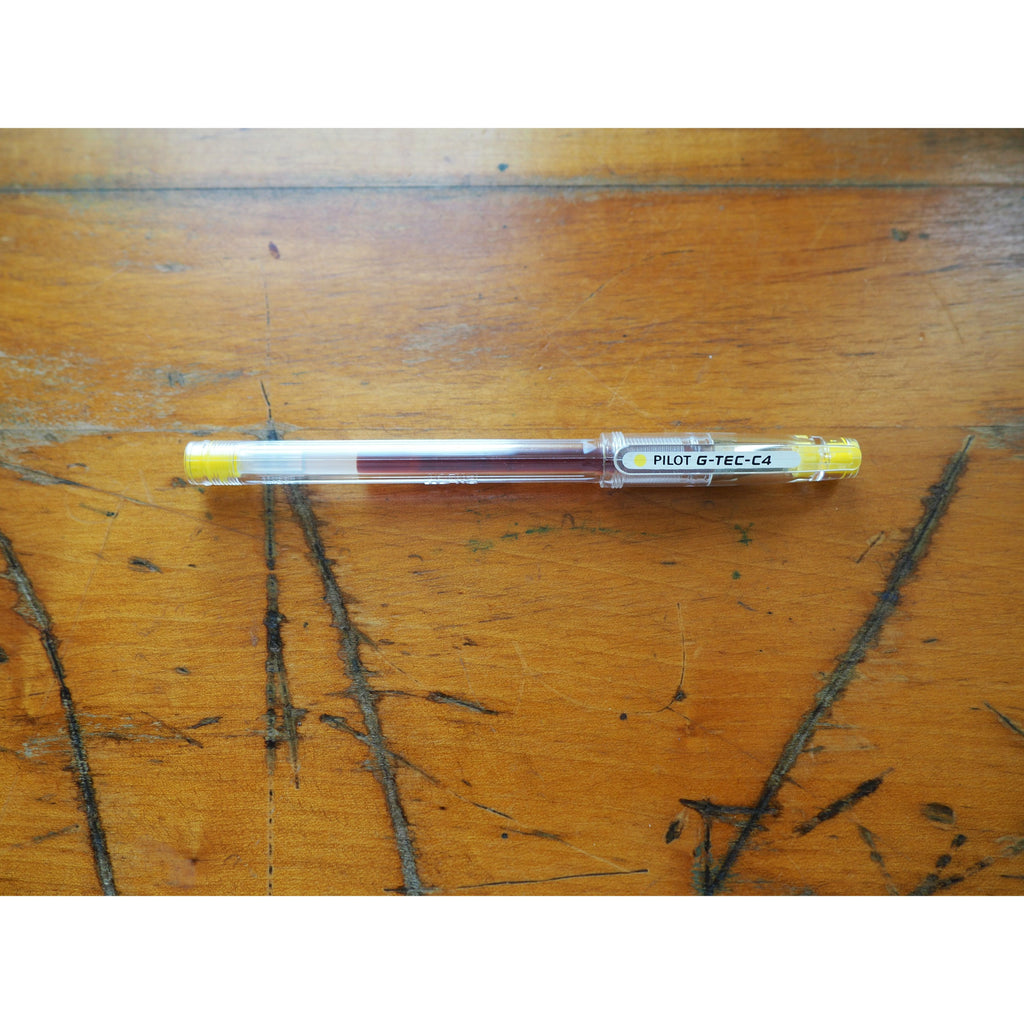 Pilot G-Tec-C (Hi-Tec-C) 0.4mm Gel Pen - Yellow