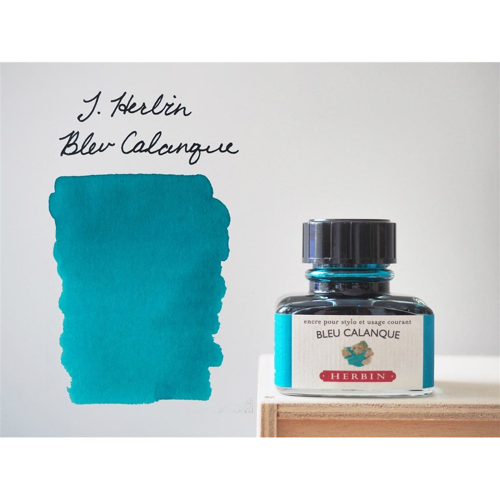 J. Herbin Fountain Pen Ink (30mL) - Bleu Calanque