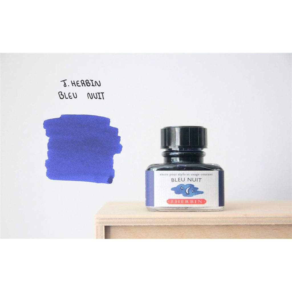 J. Herbin Fountain Pen Ink (30mL) - Bleu Nuit