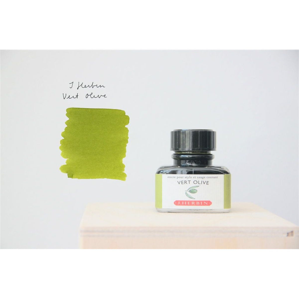 J. Herbin Fountain Pen Ink (30mL) - Vert Olive