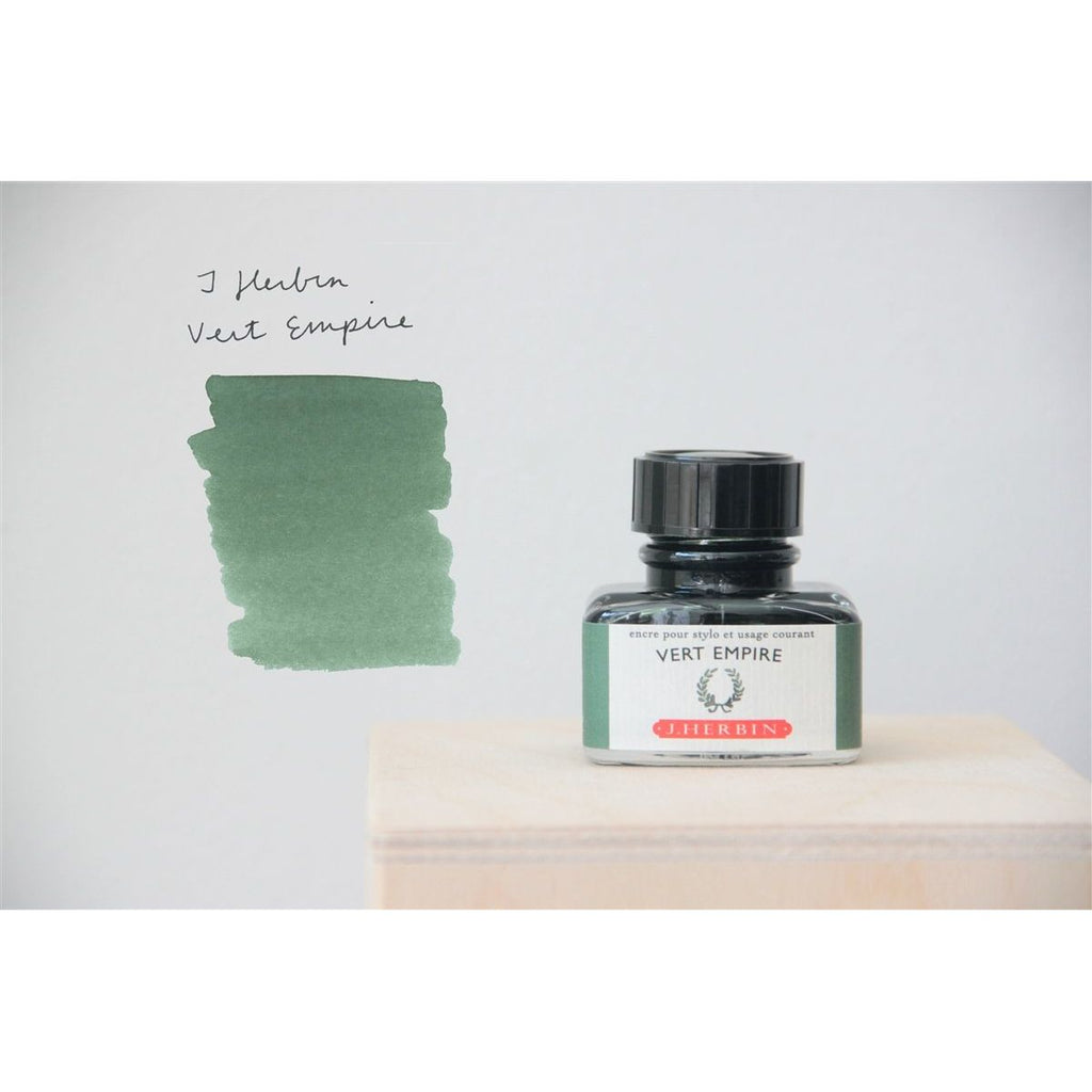 J. Herbin Fountain Pen Ink (30mL) - Vert Empire