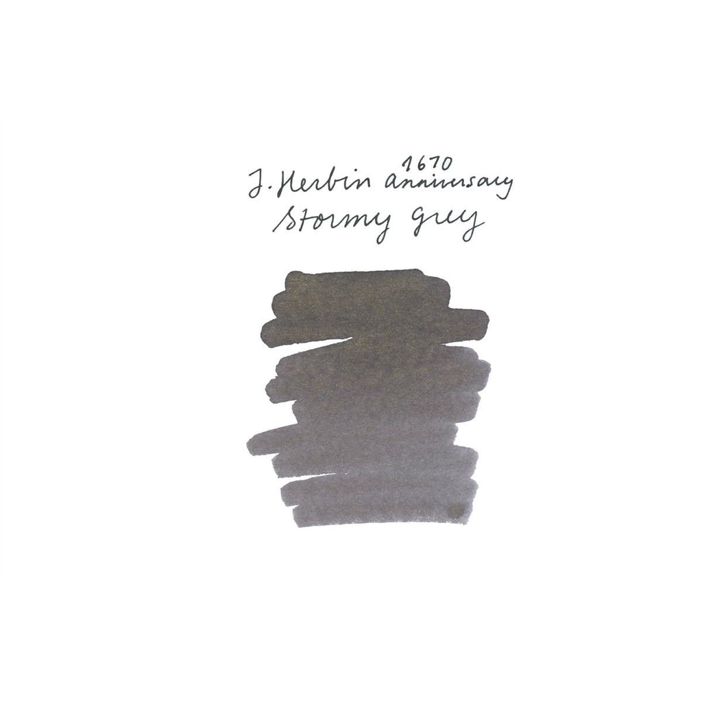 Jacques Herbin 1670 Anniversary Fountain Pen Ink (50mL) - Stormy Grey