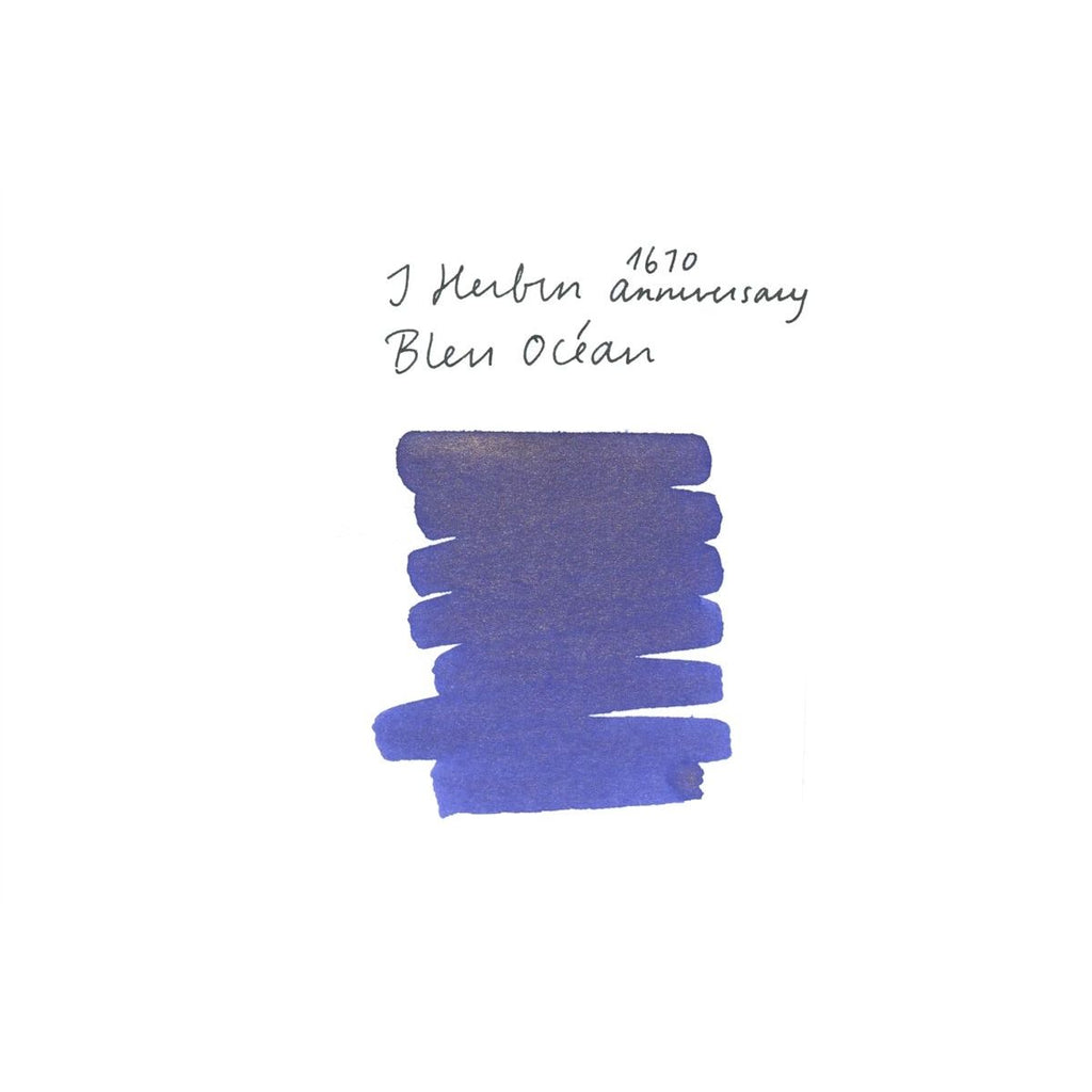 Jacques Herbin 1670 Anniversary Fountain Pen Ink (50mL) - Bleu Ocean