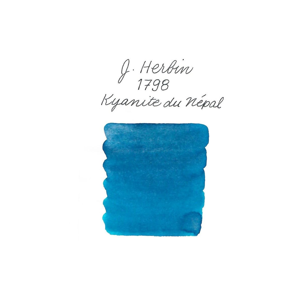<center>J. Herbin 1798 Anniversary Fountain Pen Ink (50mL) - Kyanite du Nepal</center>