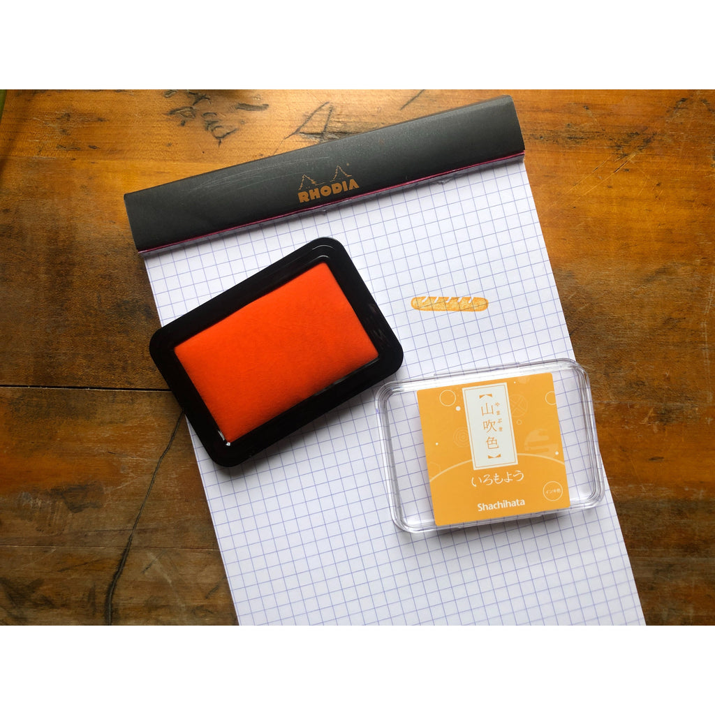 Shachihata - Stamp Pad (1.75 x 2.5") - (HAC-1-CY) - Orange