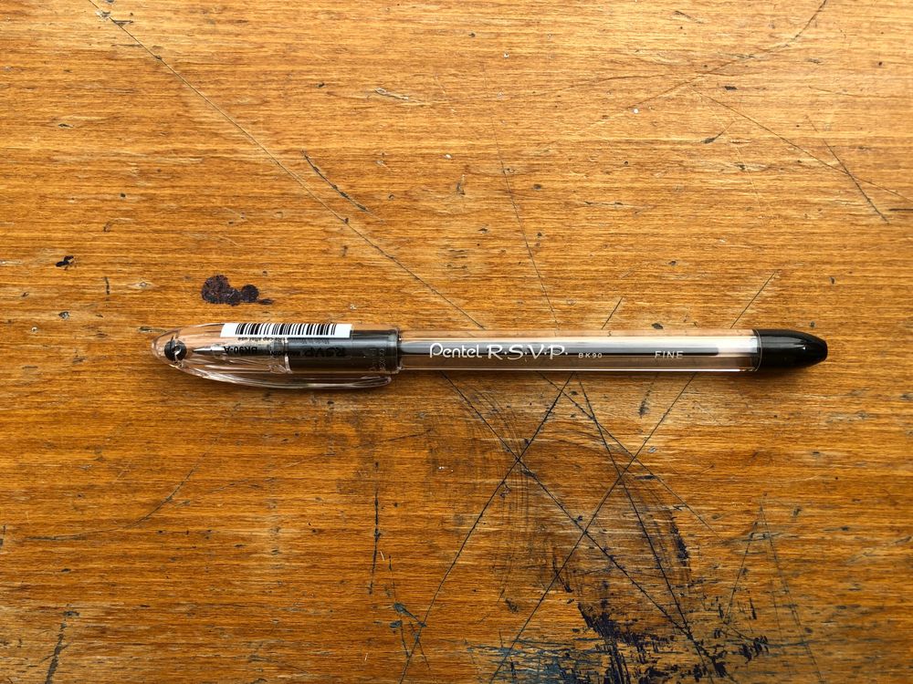 Pentel Ballpoint (Capped) Black – Wonder Pens