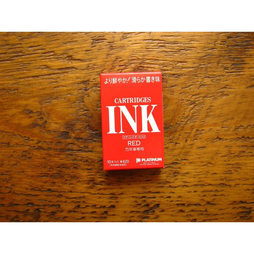Platinum Ink Cartridges - Red (Box of 10)