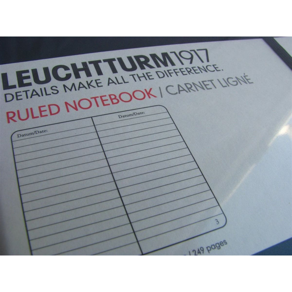 Leuchtturm Hardcover A5 Notebook - Black (Lined)