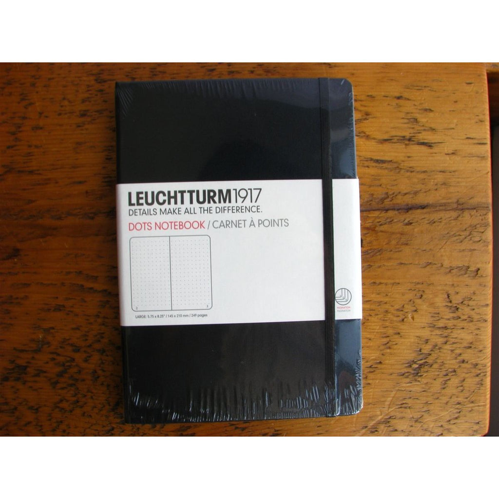 <center>Leuchtturm Hardcover A5 Notebook - Black (Dot)</center>