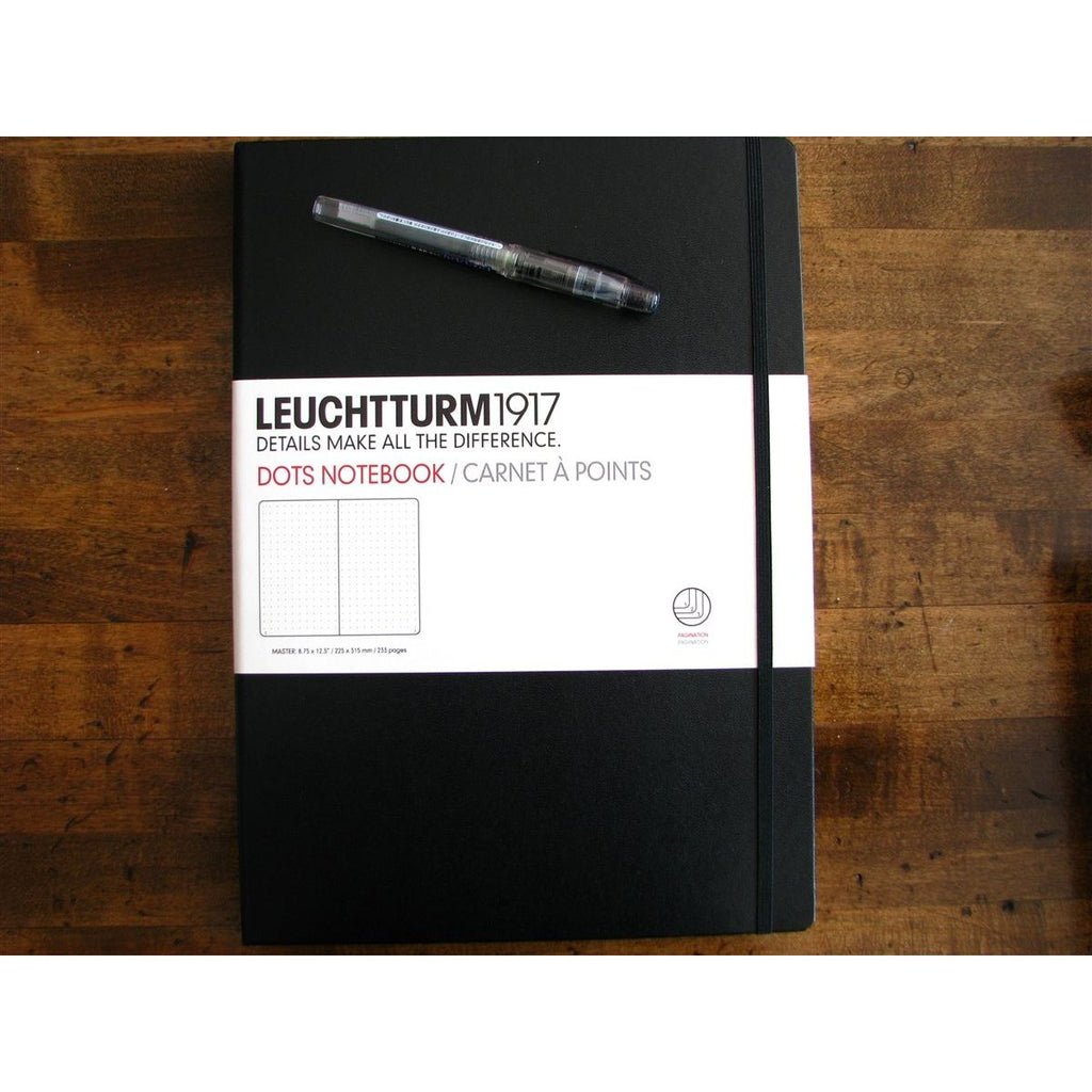 <center>Leuchtturm Master (A4+) - Black (Dots)</center>