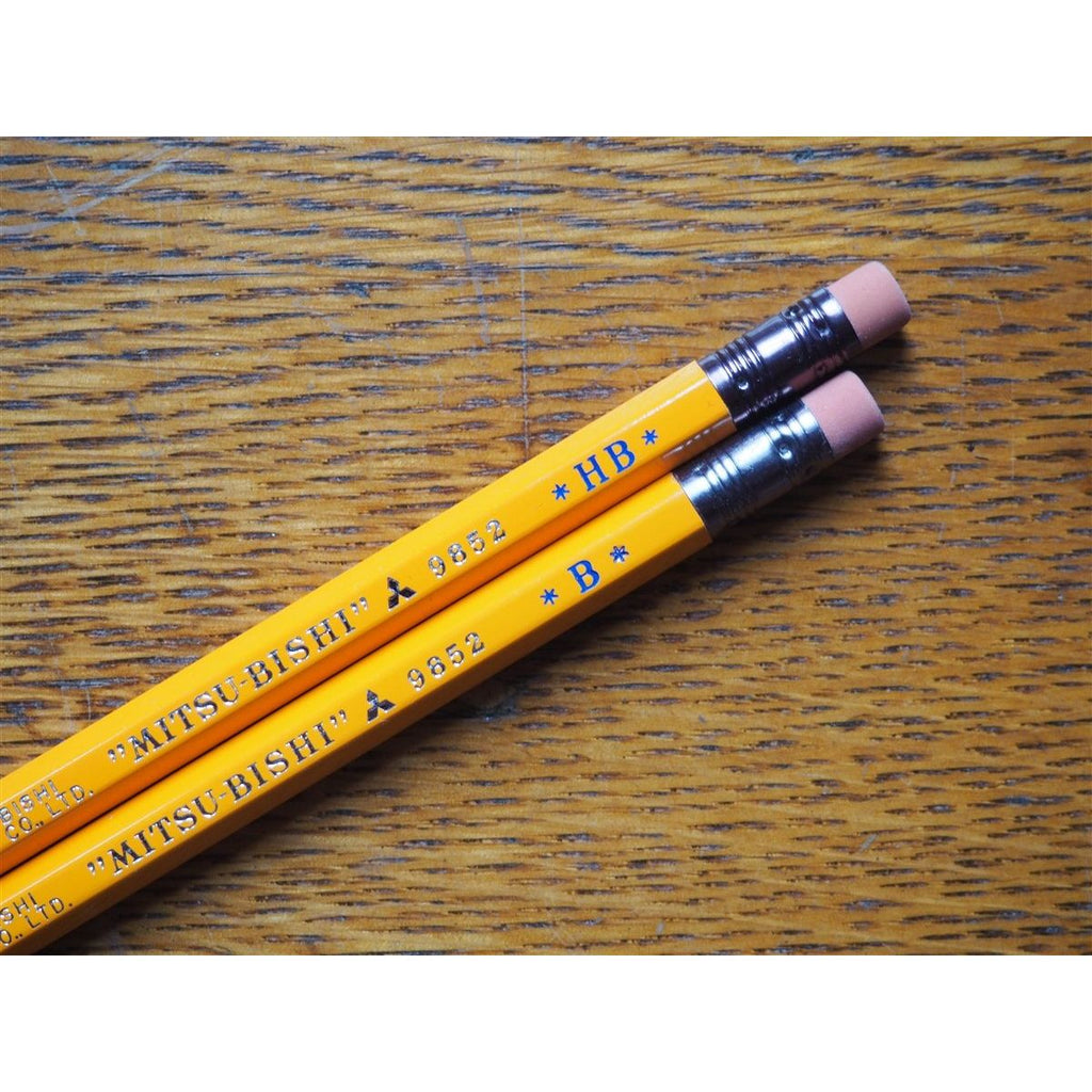 Mitsubishi Pencil with Eraser 9852 - B