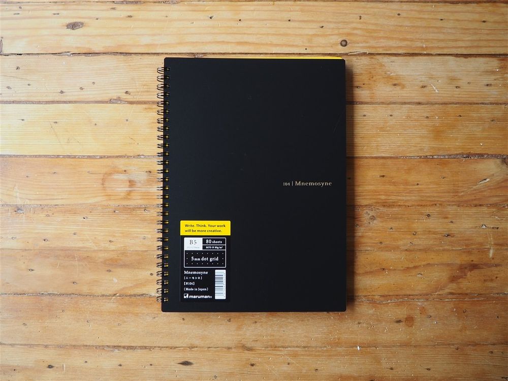 Maruman Mnemosyne Spiral Bound Notebook B5 Dot Wonder Pens