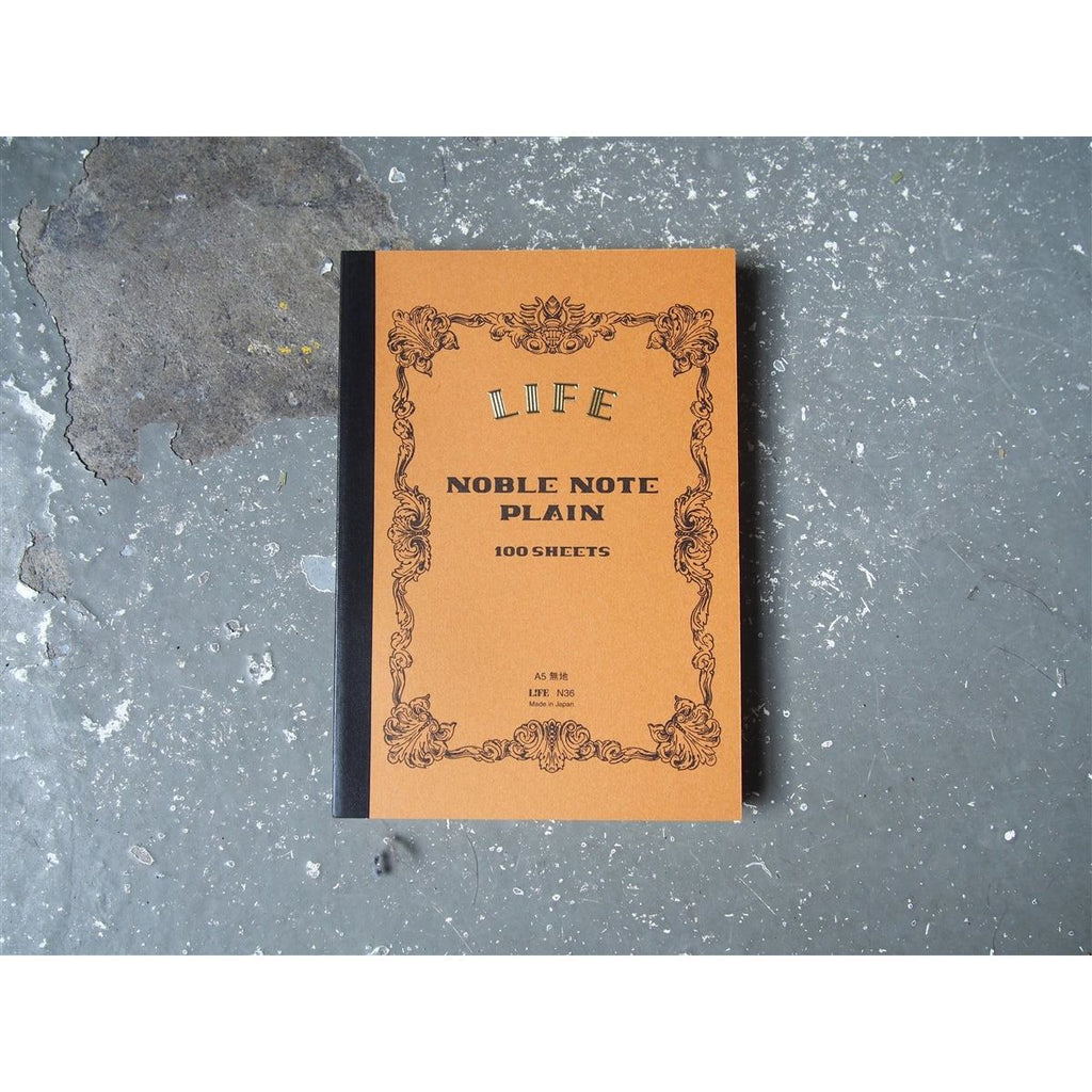 Life Stationery Noble Note Plain Notebook - A5
