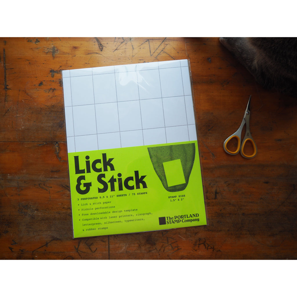 The Portland Stamp Company - Blank Lick & Stick: Standard (3-pack)