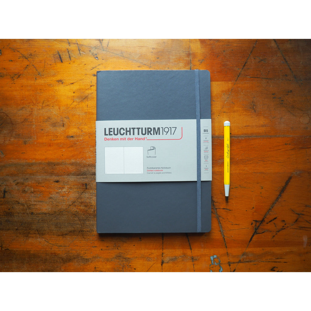 Leuchtturm Softcover B5 Notebook - Anthracite (Dot)