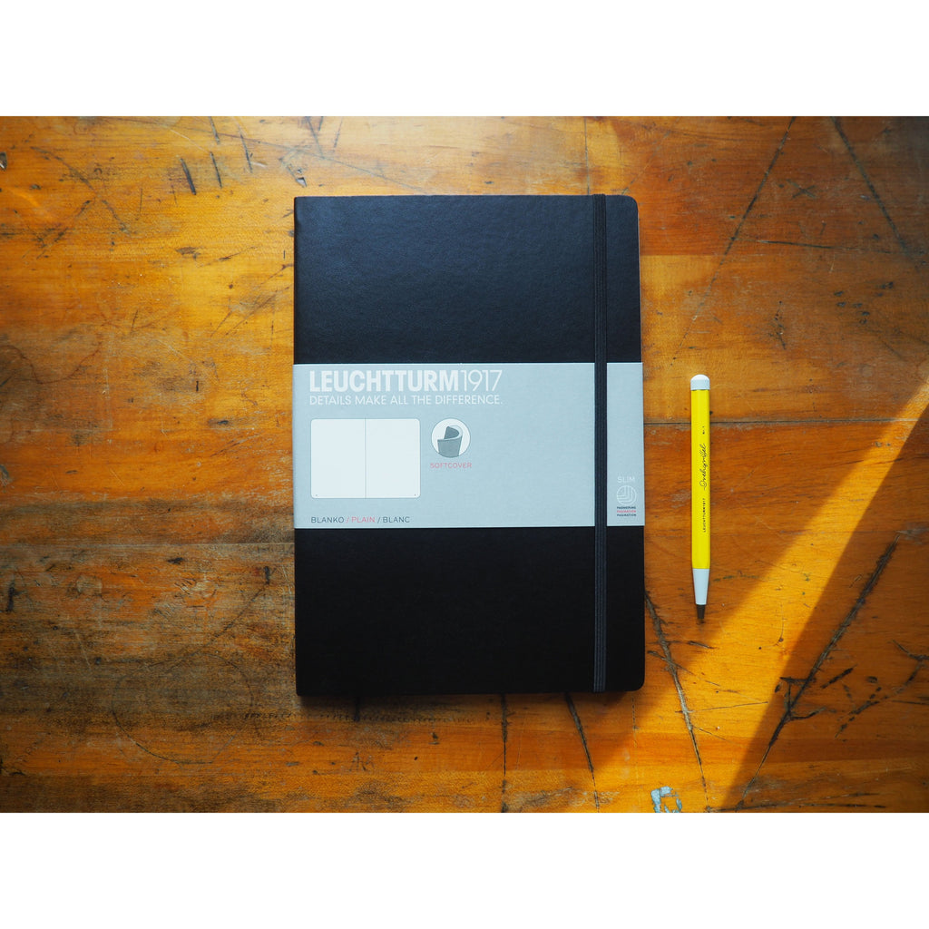 Leuchtturm Softcover B5 Notebook - Black (Blank)