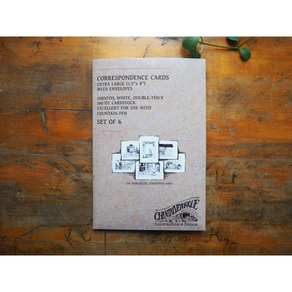 Chantal Veronique Illustration & Design - Correspondence Cards Set ( 6 Extra Large with Envelope)
